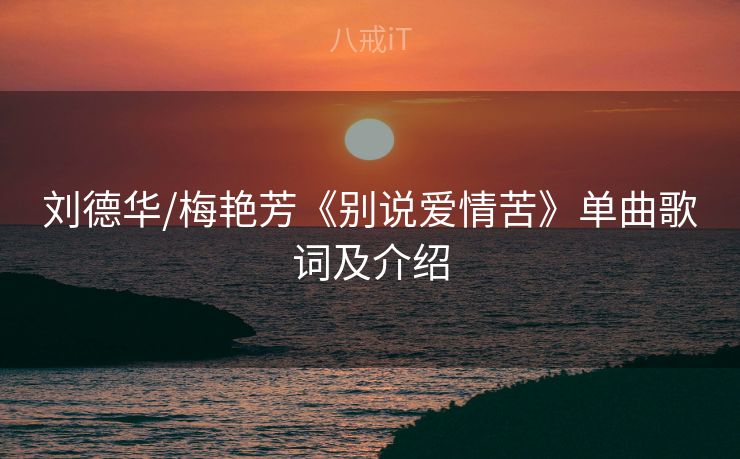 刘德华/梅艳芳《别说爱情苦》单曲歌词及介绍
