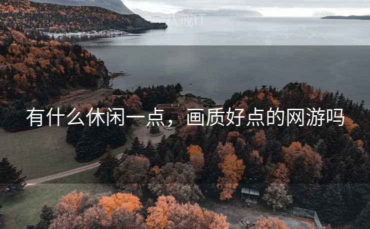 有什么休闲一点，画质好点的网游吗