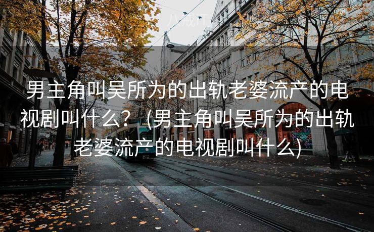 男主角叫吴所为的出轨老婆流产的电视剧叫什么？ (男主角叫吴所为的出轨老婆流产的电视剧叫什么)