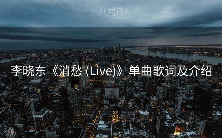 李晓东《消愁 (Live)》单曲歌词及介绍