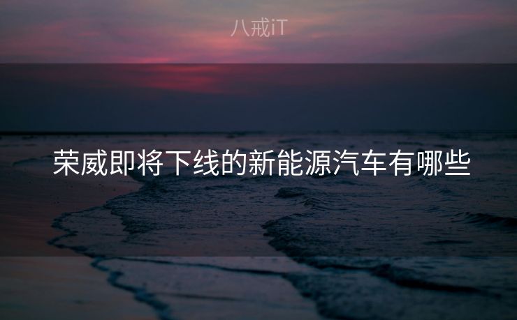  荣威即将下线的新能源汽车有哪些