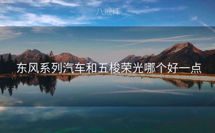  东风系列汽车和五梭荣光哪个好一点