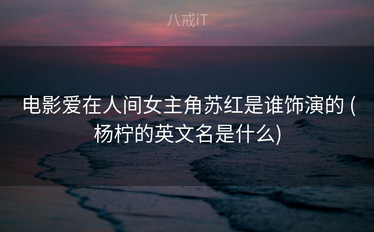 电影爱在人间女主角苏红是谁饰演的 (杨柠的英文名是什么)