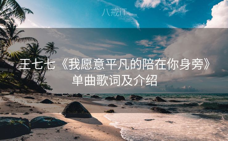 王七七《我愿意平凡的陪在你身旁》单曲歌词及介绍