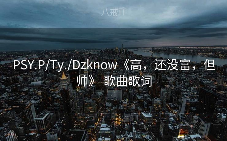 PSY.P/Ty./Dzknow《高，还没富，但帅》 歌曲歌词