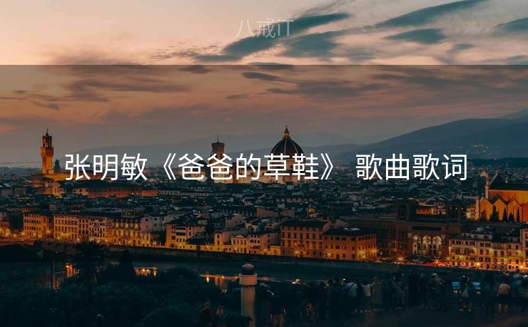 张明敏《爸爸的草鞋》 歌曲歌词