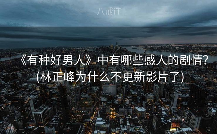 《有种好男人》中有哪些感人的剧情？ (林正峰为什么不更新影片了)