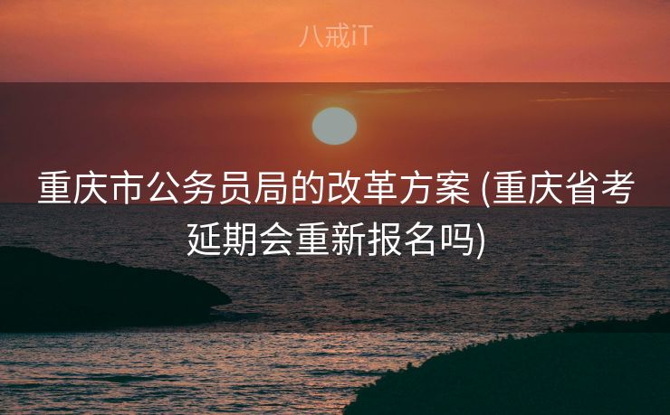重庆市公务员局的改革方案 (重庆省考延期会重新报名吗)
