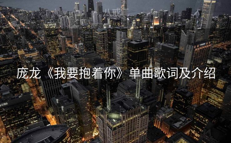 庞龙《我要抱着你》单曲歌词及介绍