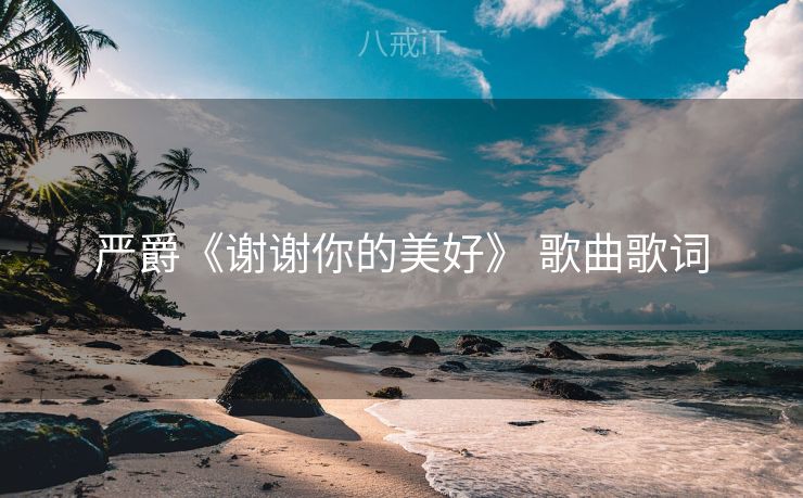 严爵《谢谢你的美好》 歌曲歌词