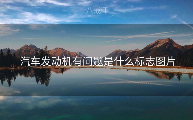  汽车发动机有问题是什么标志图片