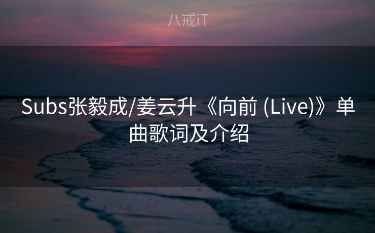 Subs张毅成/姜云升《向前 (Live)》单曲歌词及介绍