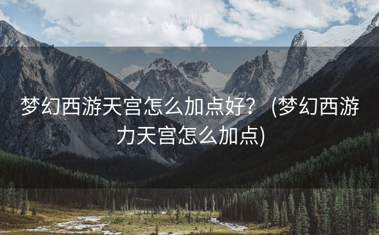 梦幻西游天宫怎么加点好？ (梦幻西游力天宫怎么加点)