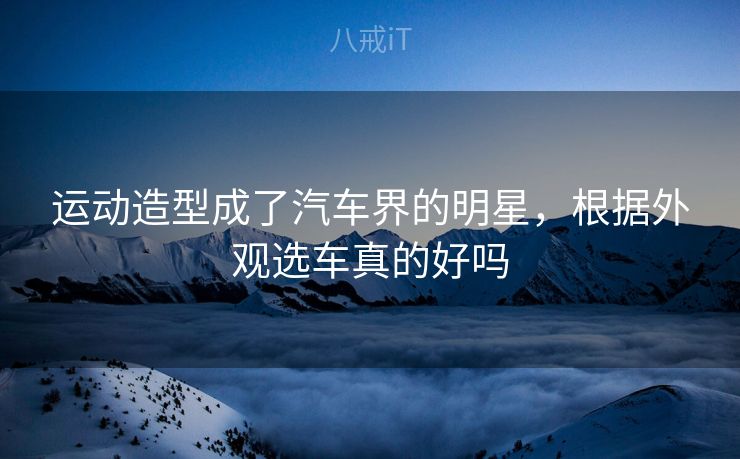 运动造型成了汽车界的明星，根据外观选车真的好吗