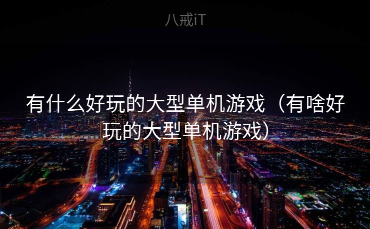 有什么好玩的大型单机游戏（有啥好玩的大型单机游戏）