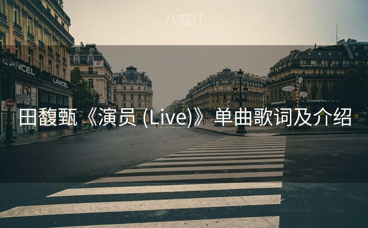 田馥甄《演员 (Live)》单曲歌词及介绍