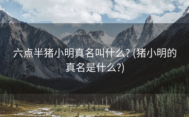 六点半猪小明真名叫什么? (猪小明的真名是什么?)