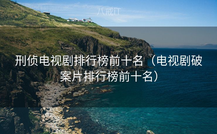 刑侦电视剧排行榜前十名（电视剧破案片排行榜前十名）