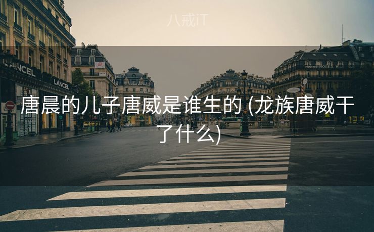 唐晨的儿子唐威是谁生的 (龙族唐威干了什么)