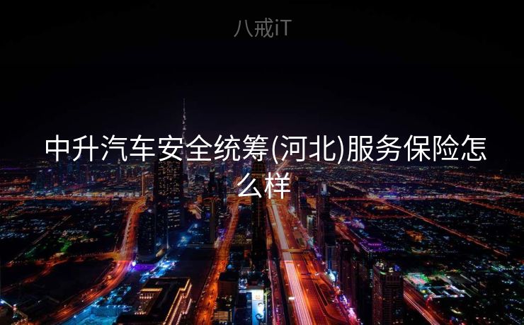  中升汽车安全统筹(河北)服务保险怎么样