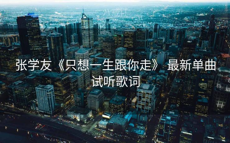 张学友《只想一生跟你走》 最新单曲试听歌词