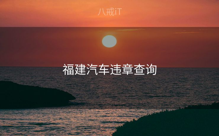 福建汽车违章查询