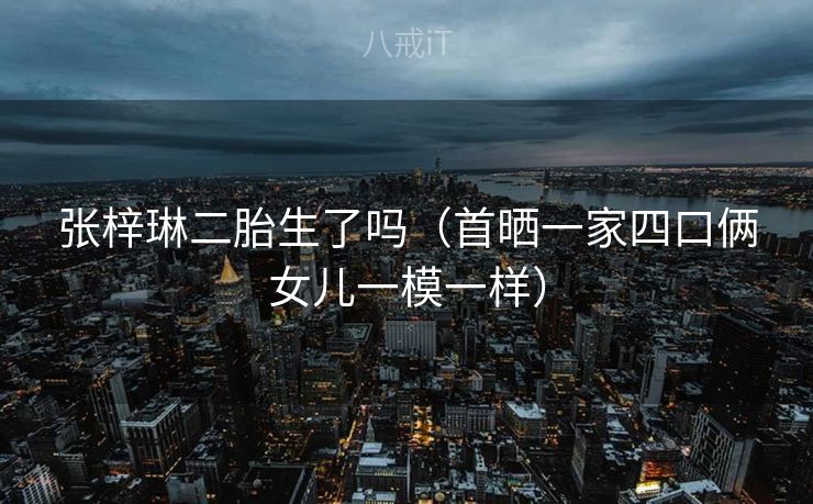 张梓琳二胎生了吗（首晒一家四口俩女儿一模一样）