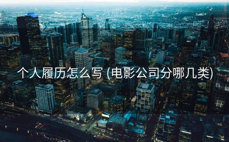 个人履历怎么写 (电影公司分哪几类)
