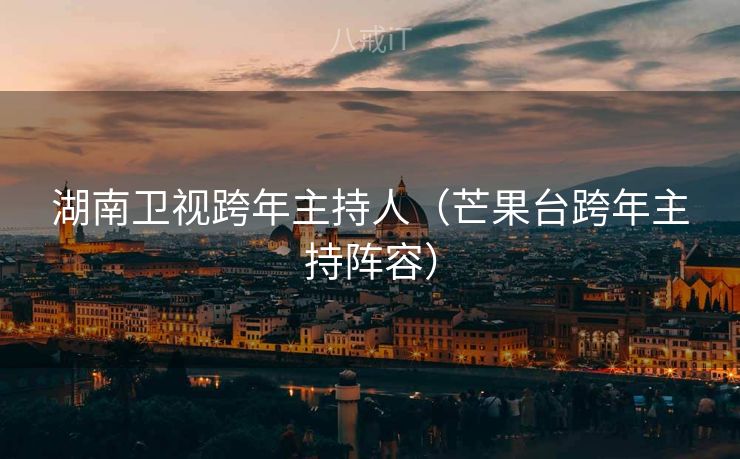 湖南卫视跨年主持人（芒果台跨年主持阵容）