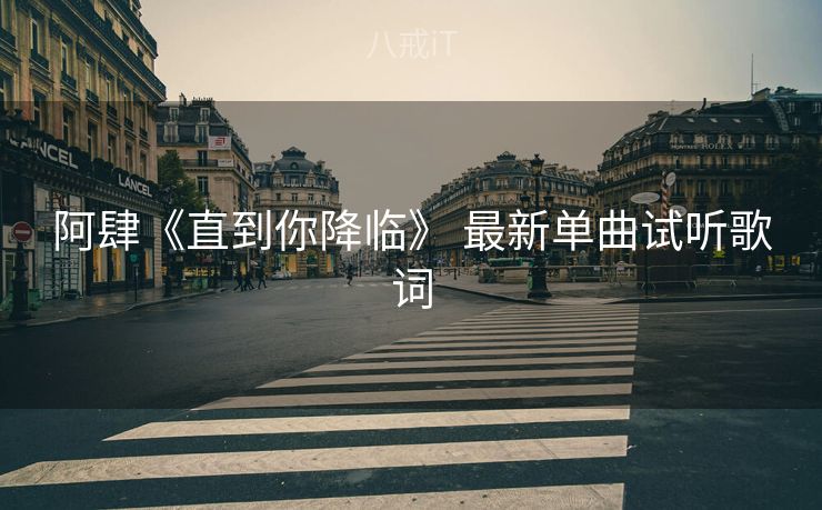 阿肆《直到你降临》 最新单曲试听歌词