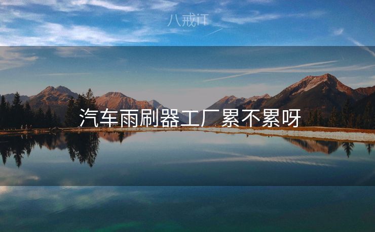  汽车雨刷器工厂累不累呀