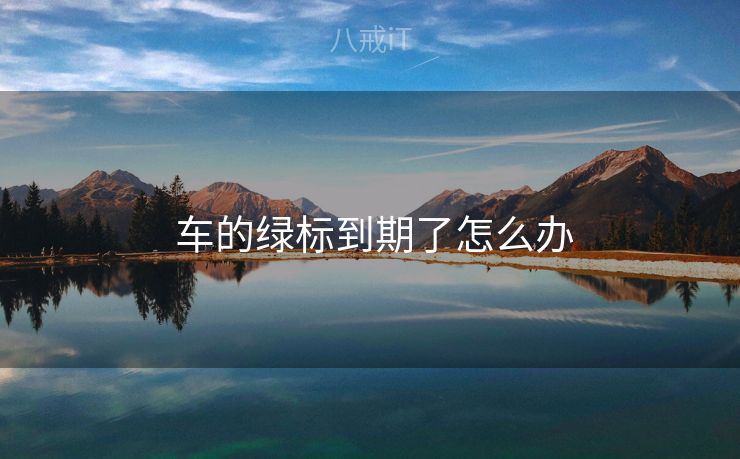  车的绿标到期了怎么办
