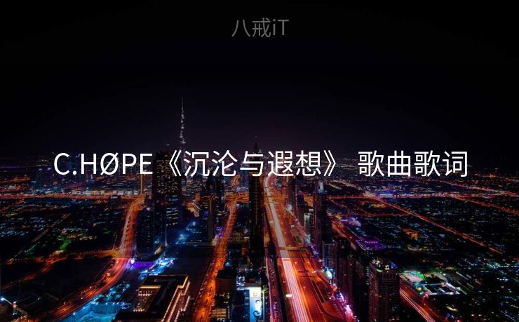 C.HØPE《沉沦与遐想》 歌曲歌词