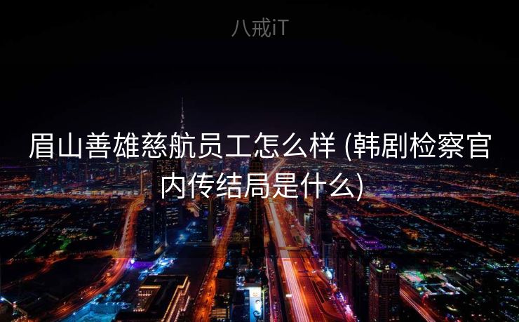 眉山善雄慈航员工怎么样 (韩剧检察官内传结局是什么)