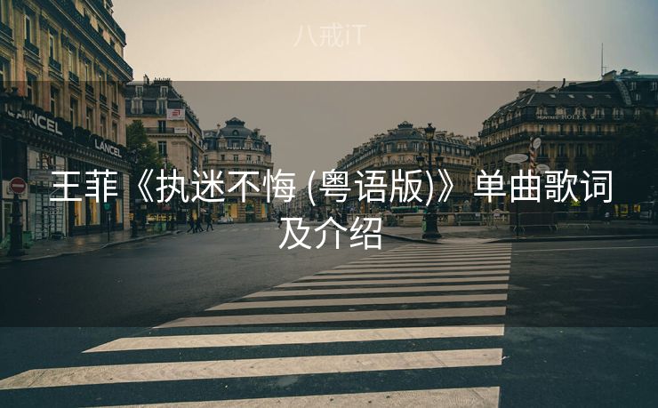 王菲《执迷不悔 (粤语版)》单曲歌词及介绍