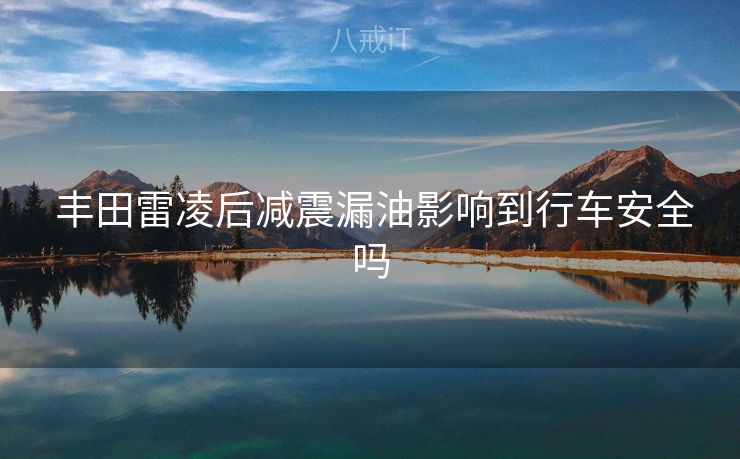  丰田雷凌后减震漏油影响到行车安全吗