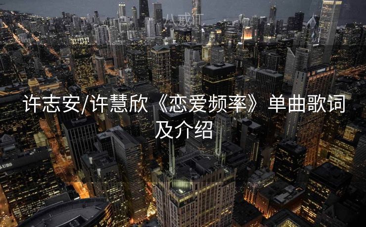 许志安/许慧欣《恋爱频率》单曲歌词及介绍