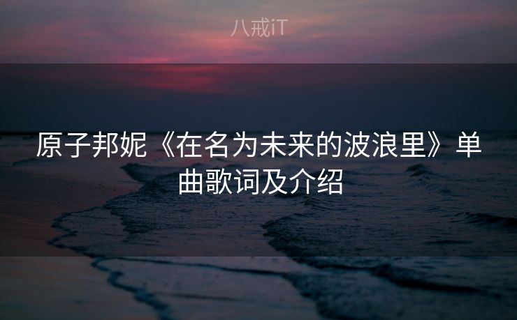 原子邦妮《在名为未来的波浪里》单曲歌词及介绍