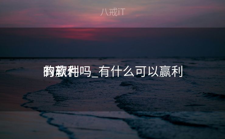 有赢利
的软件吗_有什么可以赢利
的软件吗