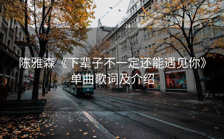 陈雅森《下辈子不一定还能遇见你》单曲歌词及介绍