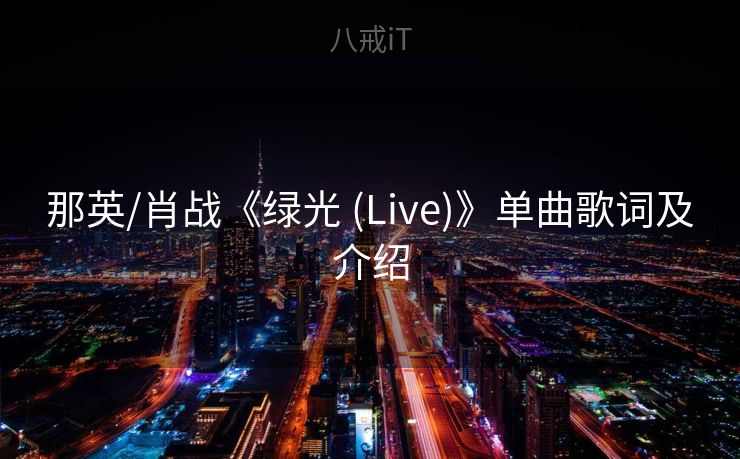那英/肖战《绿光 (Live)》单曲歌词及介绍
