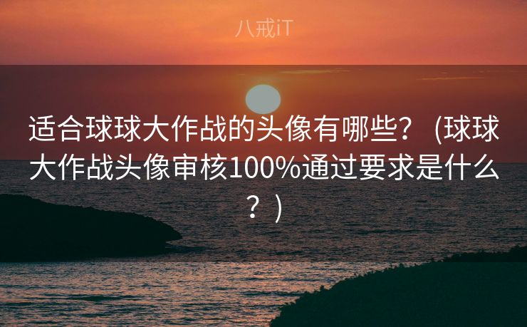 适合球球大作战的头像有哪些？ (球球大作战头像审核100%通过要求是什么？)