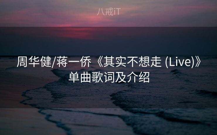 周华健/蒋一侨《其实不想走 (Live)》单曲歌词及介绍