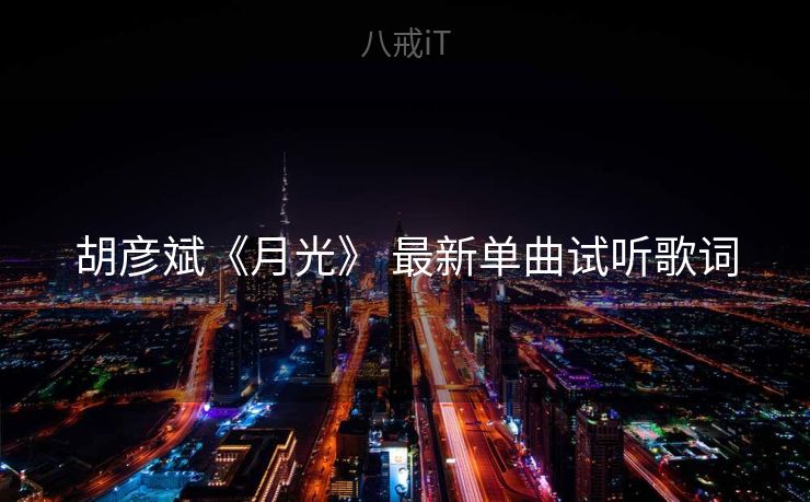 胡彦斌《月光》 最新单曲试听歌词
