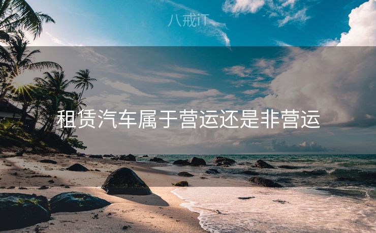 租赁汽车属于营运还是非营运