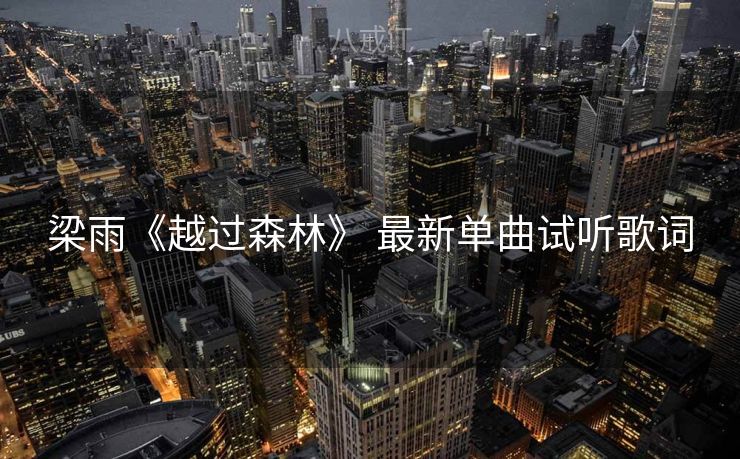 梁雨《越过森林》 最新单曲试听歌词