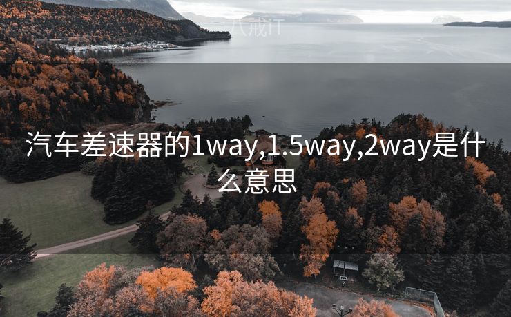 汽车差速器的1way,1.5way,2way是什么意思 汽车差速器的1way,1.5way,2way是什么意思