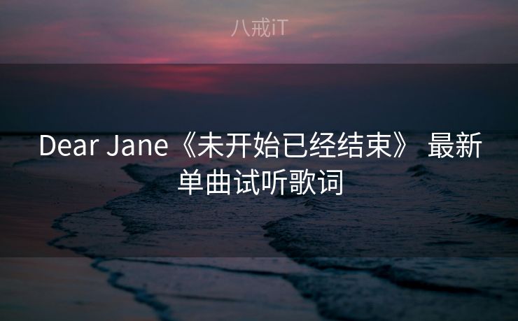 Dear Jane《未开始已经结束》 最新单曲试听歌词