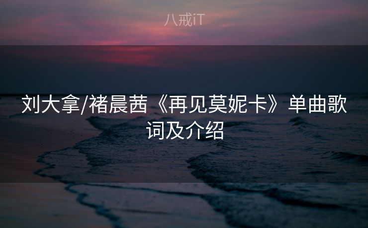 刘大拿/褚晨茜《再见莫妮卡》单曲歌词及介绍