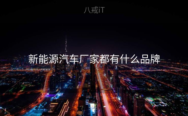 新能源汽车厂家都有什么品牌